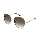 GG1335S Square Rounded Sunglasses - Gold