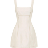 Emilia Corset Mini Dress - Natural