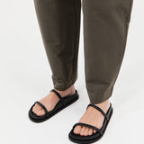 Fine Double Strap Slide - Black