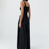 Soft Jersey Slim Scoop Tank - Jet Black