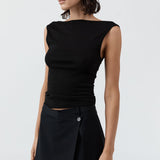 Organic Cotton Ballerina Top - Jet Black