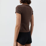 Organic Cotton Baby Tee - Fudge