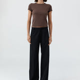 Organic Cotton Baby Tee - Fudge