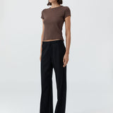 Organic Cotton Baby Tee - Fudge
