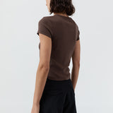 Organic Cotton Baby Tee - Fudge