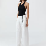 Soft Jersey Halter Top - Jet Black