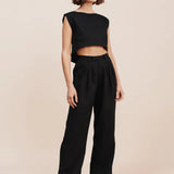 Martina Crop Top - Black