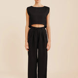Martina Crop Top - Black