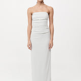 Strapless Tie Back Dress - Silver