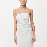 Strapless Tie Back Dress - Silver