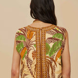 Foliage Sketch Sand Blouse