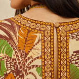 Foliage Sketch Sand Blouse
