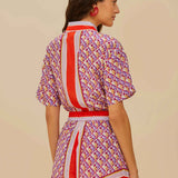 Graphic Pineapple Scarf Multicolour Shorts