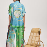 Daria Silk Pant - Multi