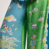 Daria Silk Pant - Multi