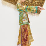 Clemenza Spliced Silk Shirt