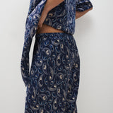 Bias Cut Pants - Hounds Paisley