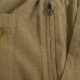 Army Cargo Linen Shorts - Green