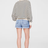 Dean Sweatshirt - Black Stipe W/French Terry