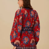 Luang Red Mini Dress