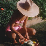 Palma Wide Fedora - Natural