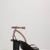 Idris Heeled Sandal - Putty Suede