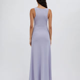 Spiral Crystal Tank Dress - Lavender
