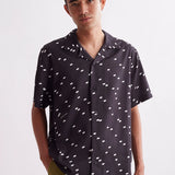 Canty Light Reflection Short Sleeve Shirt - Black