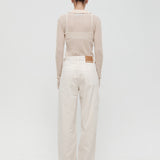 Vegetable Dye Utility Denims - Bone White