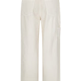 Vegetable Dye Utility Denims - Bone White