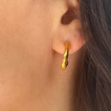 No.IX Everyday Hoops - 22k Gold Plated