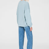 Miles Oversized Sweatshirt Letterman - Pastel Blue