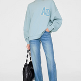 Miles Oversized Sweatshirt Letterman - Pastel Blue