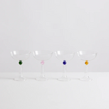 Tassel Champagne Coupes - Set of 4