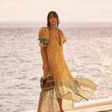 Lucent Maxi Smock Dress