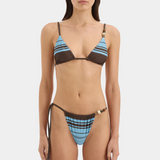 Rioja String Triangle Top - Pacha Mineral Stripe