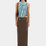 Rioja Halter Scarf Top - Pacha Mineral Stripe