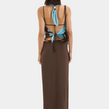 Rioja Halter Scarf Top - Pacha Mineral Stripe