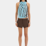 Rioja Halter Scarf Top - Pacha Mineral Stripe