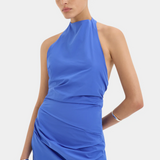 Sol Halter Mini Dress - Cobalt