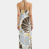 Lola Pleated Midi Dress - Fiorello Verde