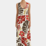Julietta Scoop Neck Maxi Dress - Fiorello Rosso