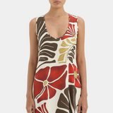 Julietta Scoop Neck Maxi Dress - Fiorello Rosso