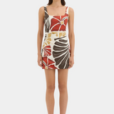 Julietta Square Neck Mini Dress - Fiorello Rosso