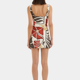 Julietta Square Neck Mini Dress - Fiorello Rosso