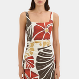 Julietta Square Neck Mini Dress - Fiorello Rosso
