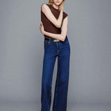 Le Slim Palazzo Jeans - Femma