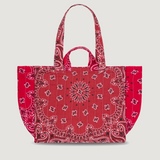 Quilted Medium Cabas Love Tote - Vintage Red/Real Red