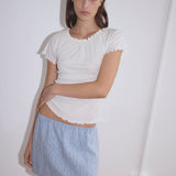 Babylock Skirt - Blue Stripe