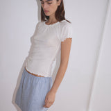 Babylock Skirt - Blue Stripe